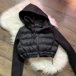 Zara cropped puffer jacket